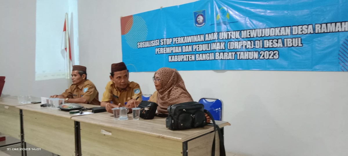 SOSIALISASI  DESA PEREMUAN PEDULI ANAK (DRPPA) DI DESA IBUL KABUPATEN BANGKA BARAT TAHUN 2023